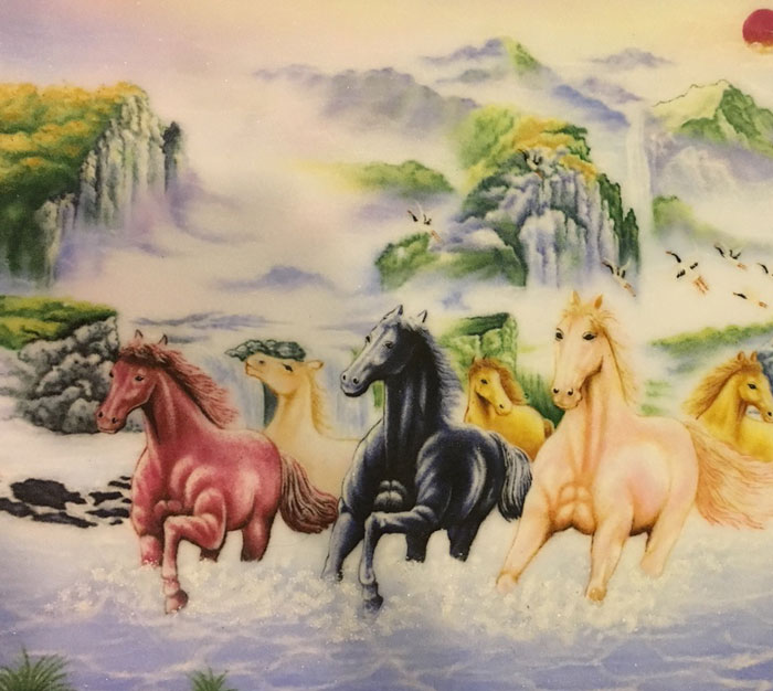tranh đá quý tranh ngựa đẹp tại Hà Nội